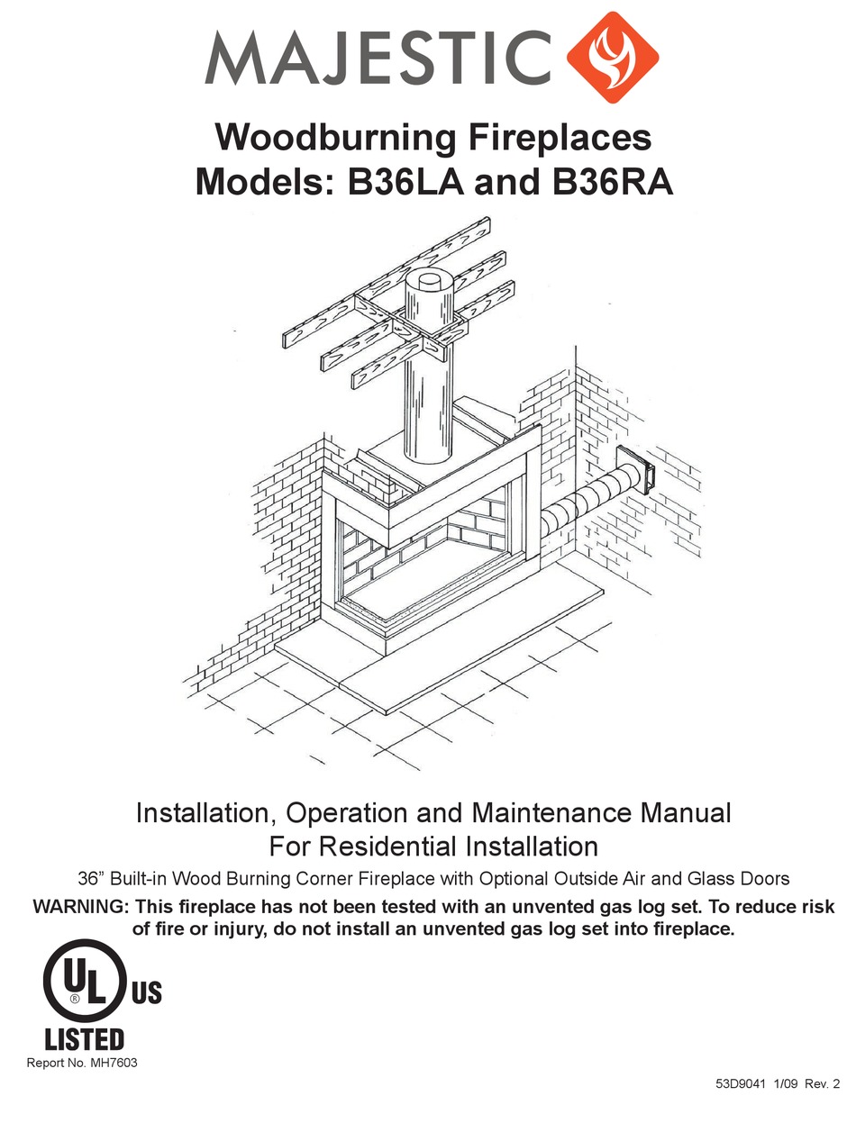 MAJESTIC B LA INSTALLATION OPERATION AND MAINTENANCE INSTRUCTIONS Pdf Download ManualsLib