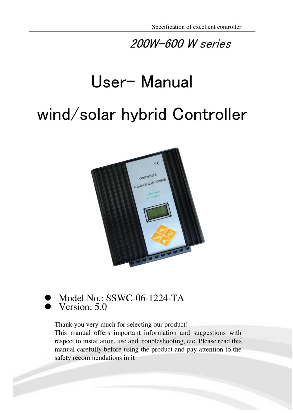 SUNWAY SSWC-06-1224-TA USER MANUAL Pdf Download | ManualsLib