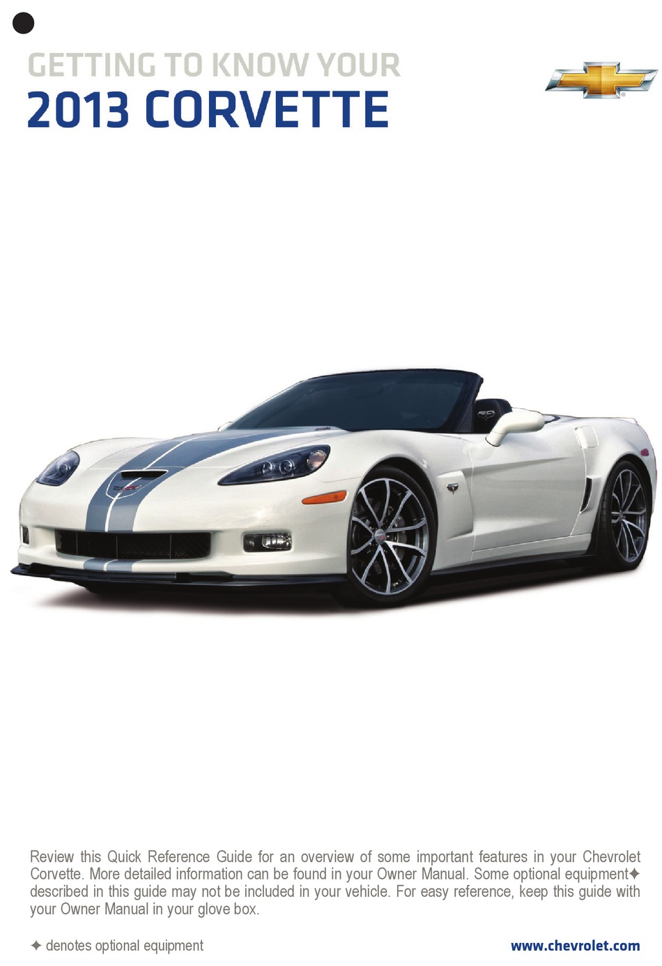CHEVROLET CORVETTE 2013 GETTING TO KNOW MANUAL Pdf Download ManualsLib CHEVROLET CORVETTE 2013 GETTING TO KNOW MANUAL Pdf Download ManualsLib