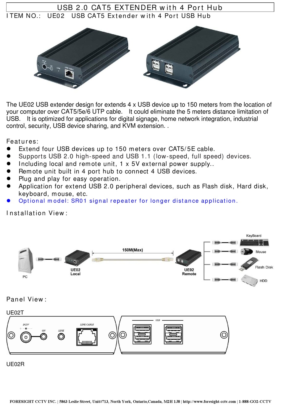 CAT5 UE02 INSTRUCTION MANUAL Pdf Download | ManualsLib