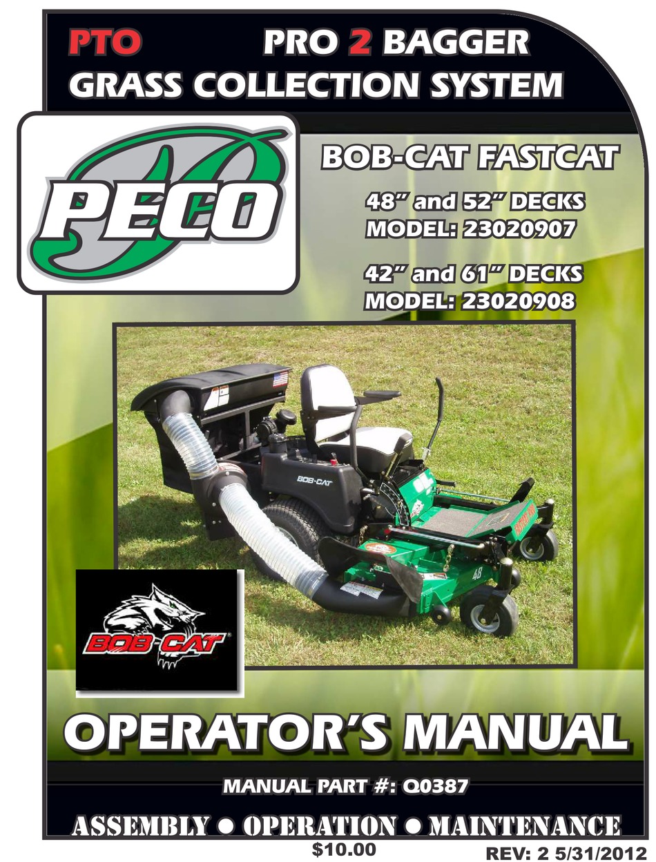 PECO PRO 2 BAGGER 23020907 OPERATOR