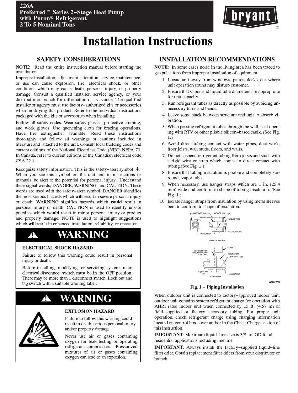 bryant-226a-installation-instructions-manual-pdf-download-manualslib