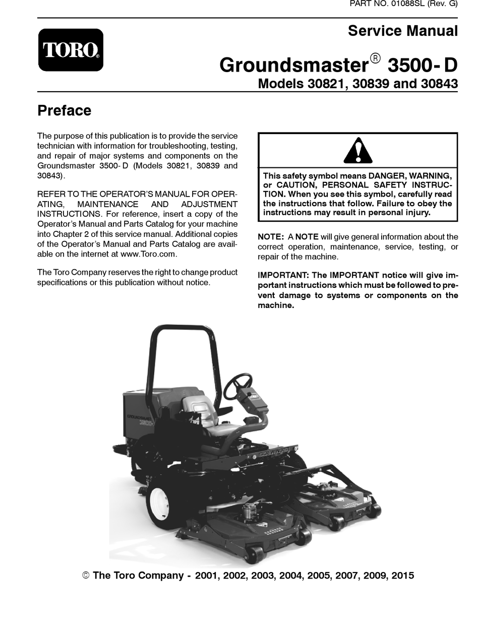 TORO 30821 SERVICE MANUAL Pdf Download | ManualsLib