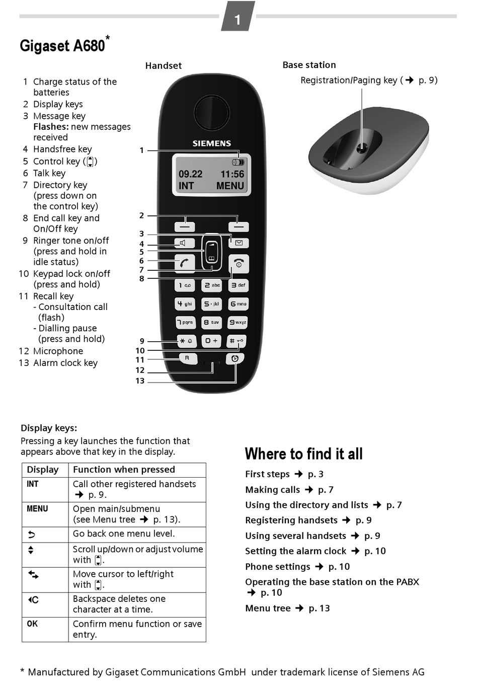 GIGASET A680 INSTRUCTION MANUAL Pdf Download | ManualsLib