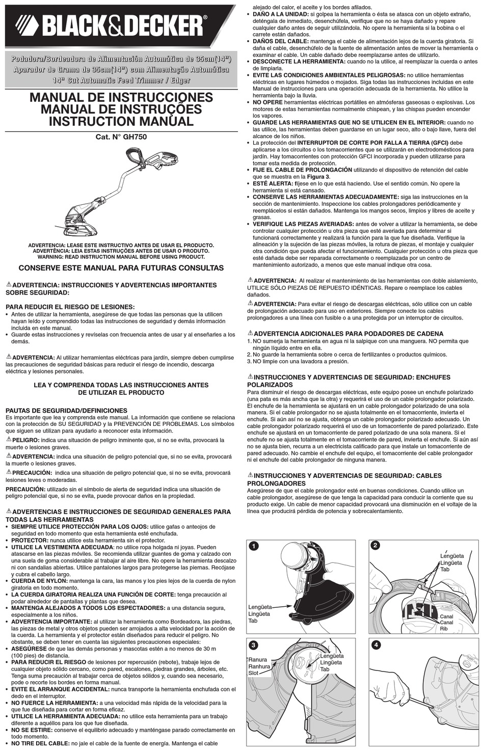 User manual Black & Decker GH3000 (English - 40 pages)