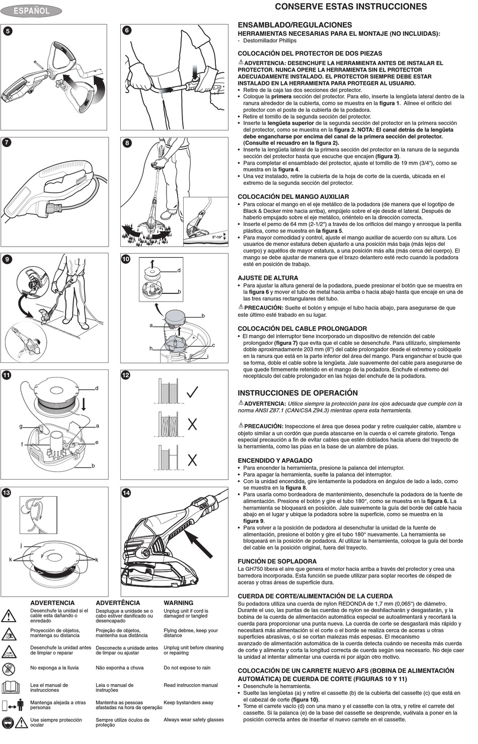 Black & Decker EDGE HOG LE750 user manual : Free Download, Borrow, and  Streaming : Internet Archive