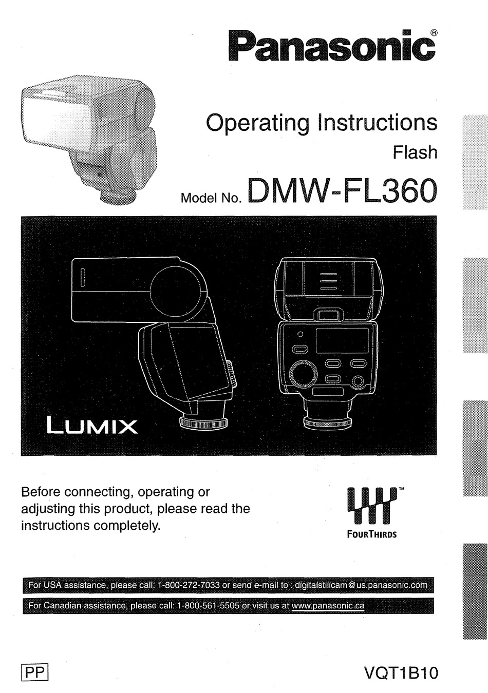 TTL cavo flash per Panasonic dispositivi flash dmw-fl220 dmw-fl500 dmw-fl360 