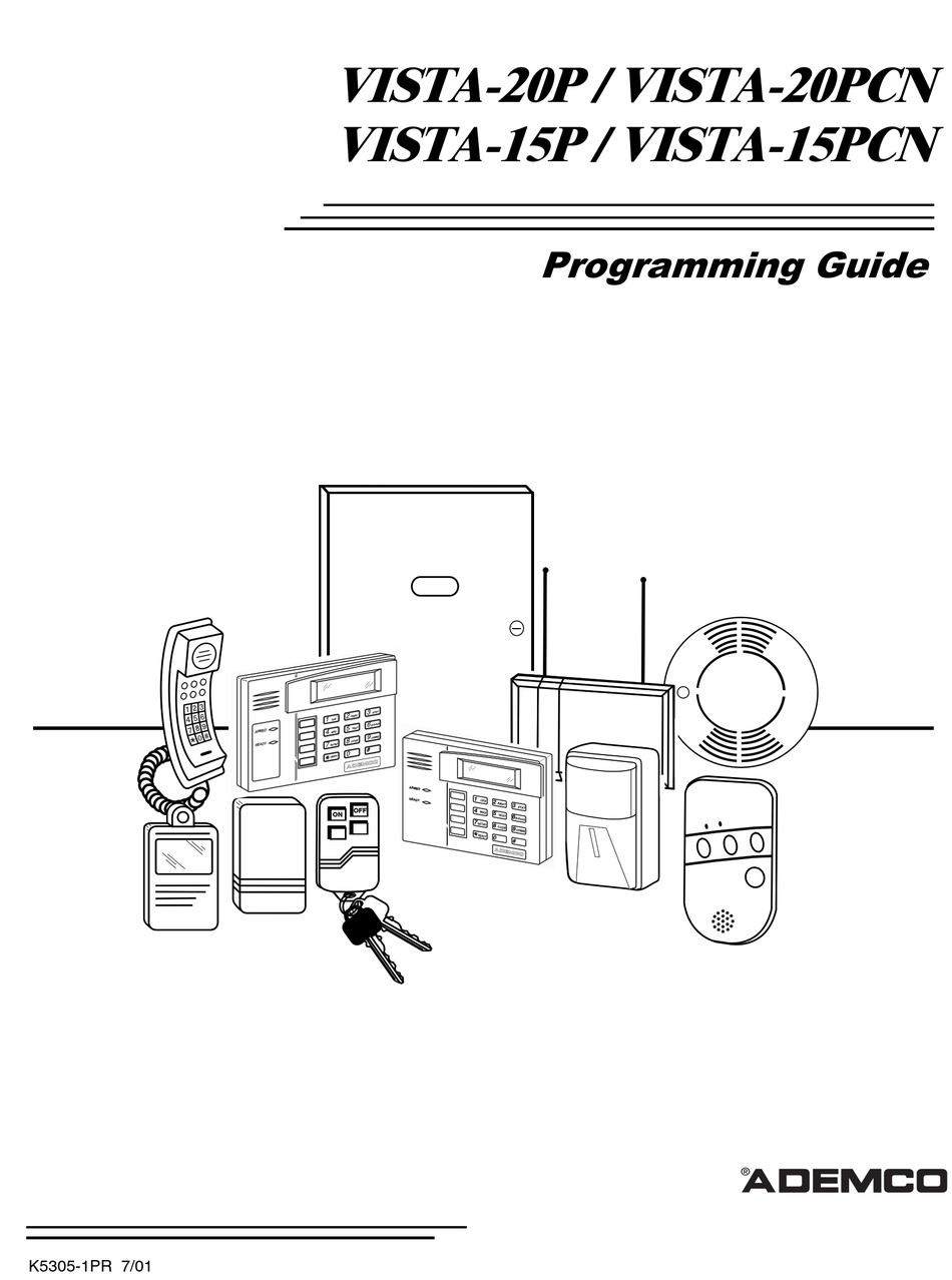 HONEYWELL ADEMCO VISTA20PCN PROGRAMMING MANUAL Pdf Download ManuaLib