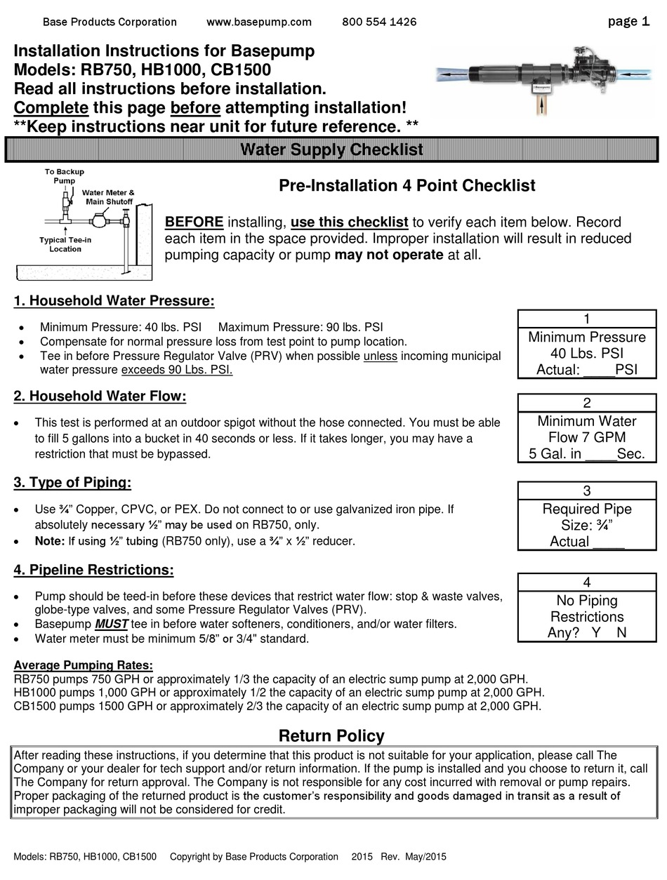 BASE RB750 INSTALLATION INSTRUCTIONS MANUAL Pdf Download ManualsLib