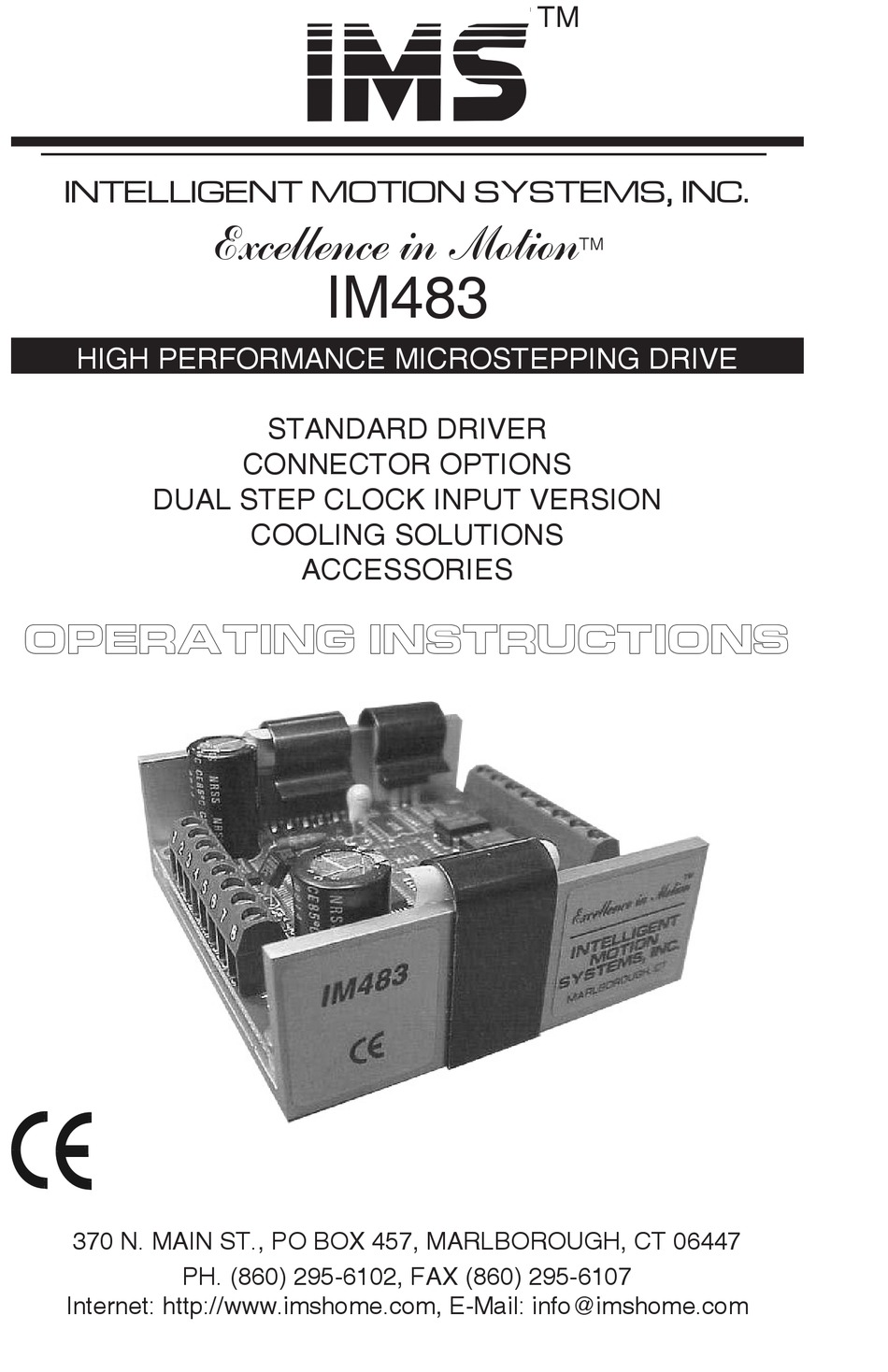 Intelligent Motion System Driver IMS IM483IE MicroStep Driver Interface Board 