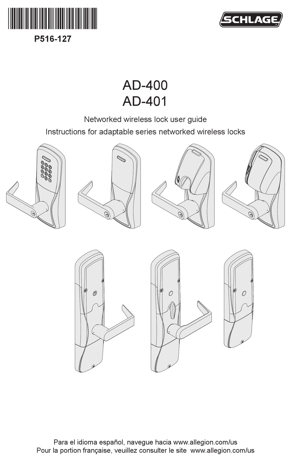 SCHLAGE AD400 USER MANUAL Pdf Download ManualsLib