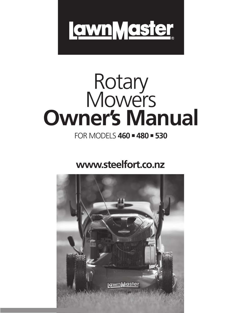 Lawn master store lawn mower manual