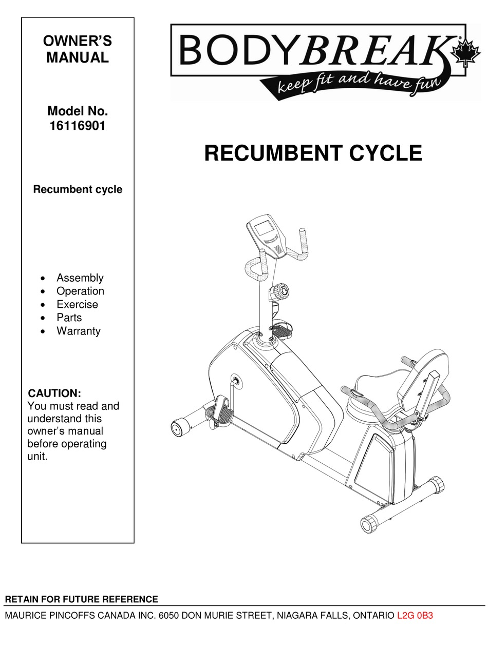 Body break recumbent store exercise bike