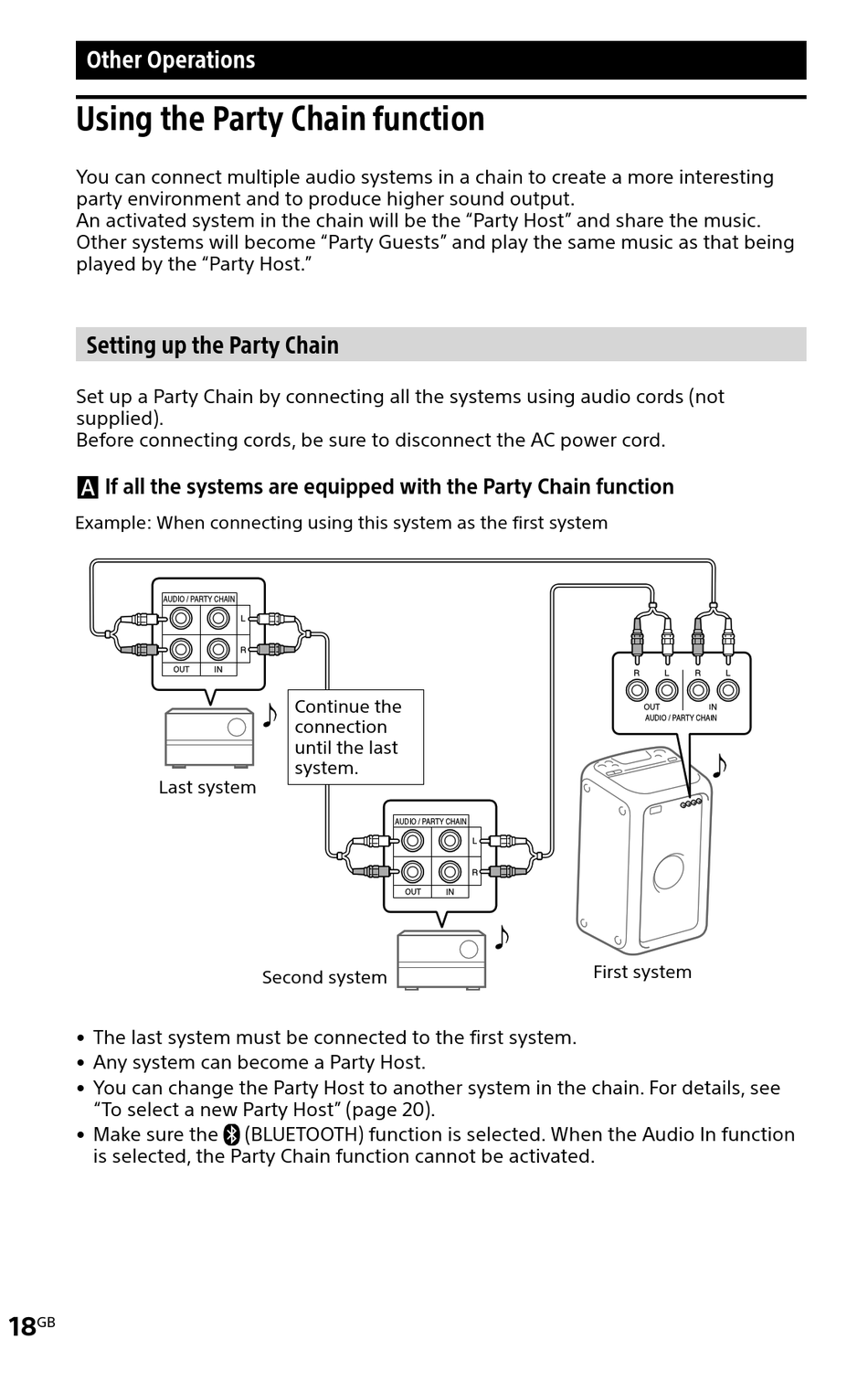 Gtk xb5 party sales chain