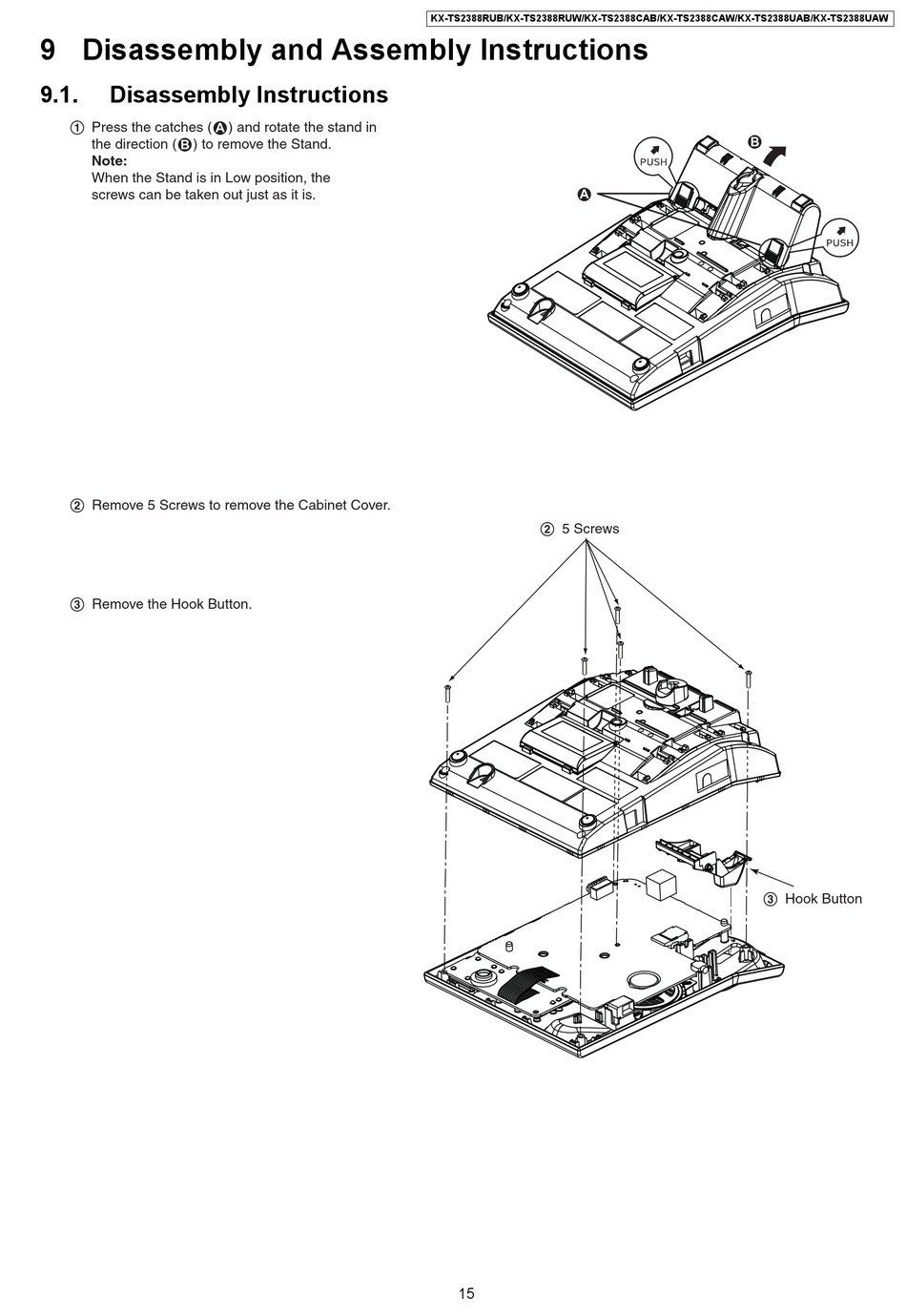 PANASONIC KX-TS2388 инструкция по эксплуатации