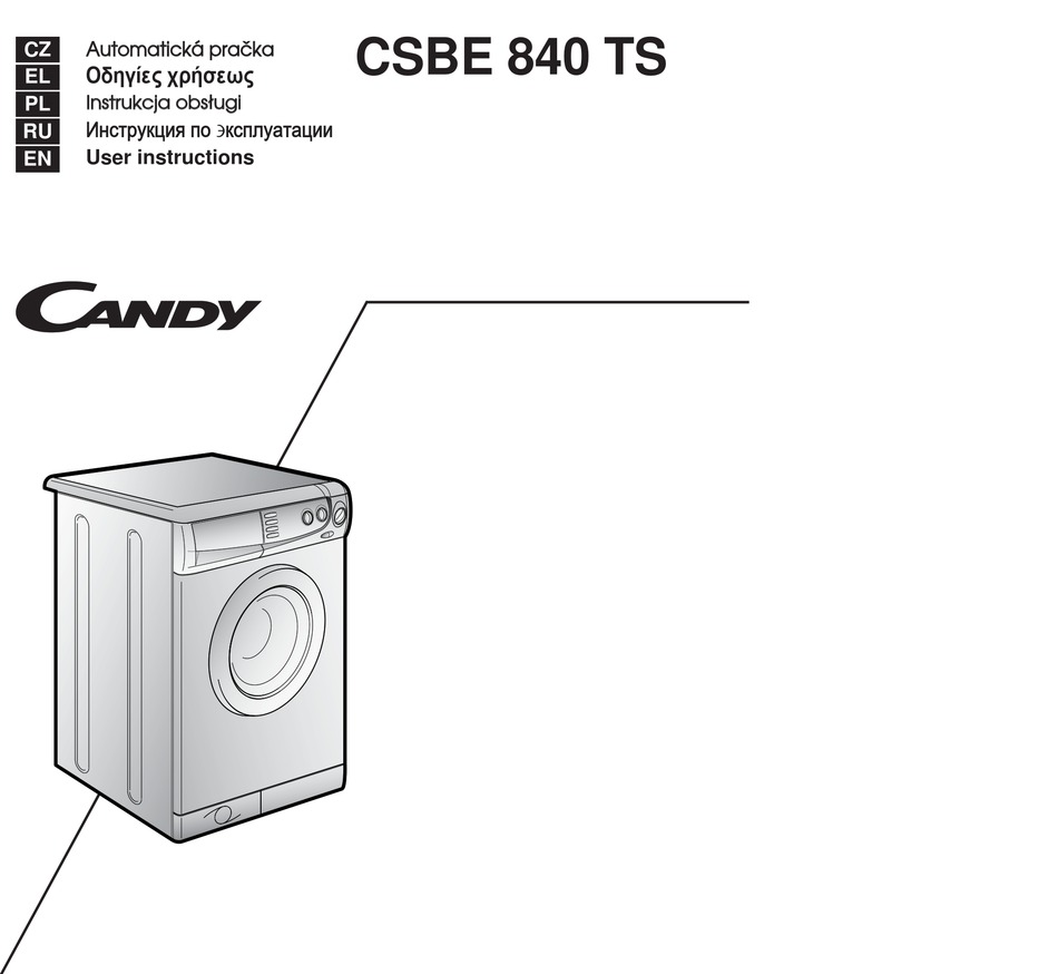 CANDY CSBE 840 TS USER INSTRUCTIONS Pdf Download | ManualsLib