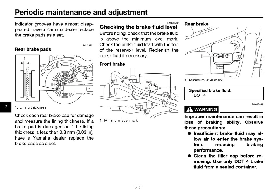 Yamaha bolt hot sale maintenance schedule