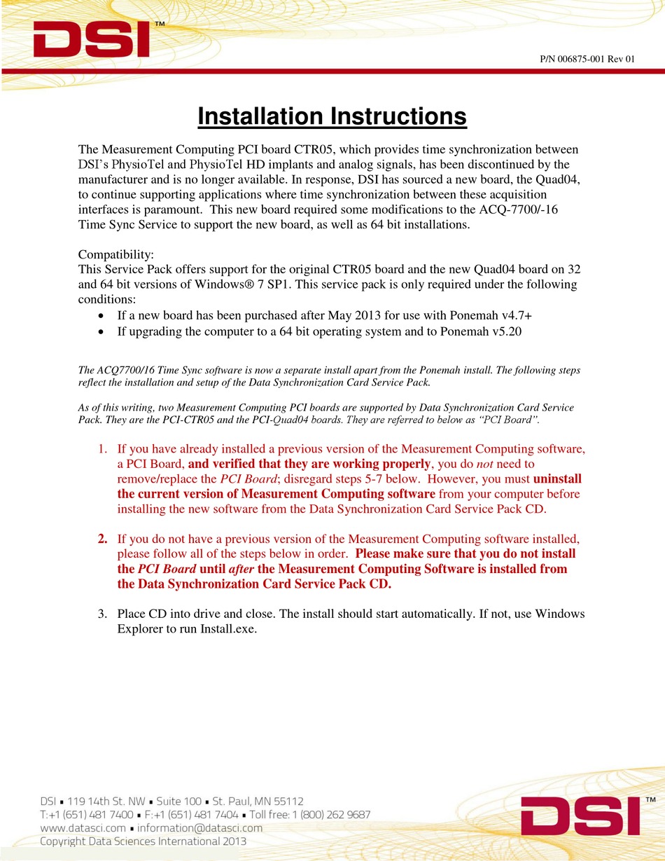 DSI CTR05 INSTALLATION INSTRUCTIONS MANUAL Pdf Download ManualsLib