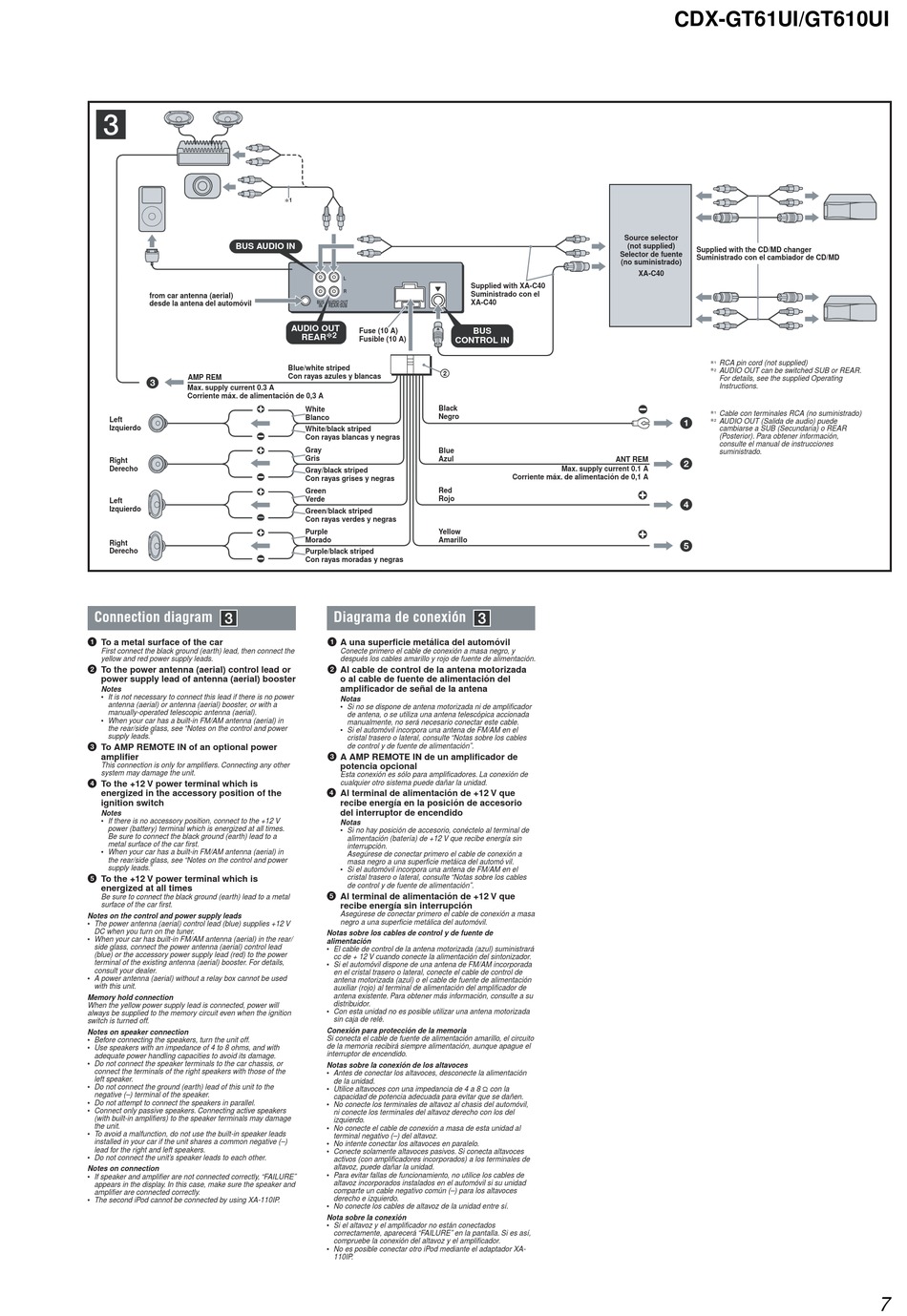 Sony Xplod Cdx Gt610ui Wiring Diagram Wiring Diagram