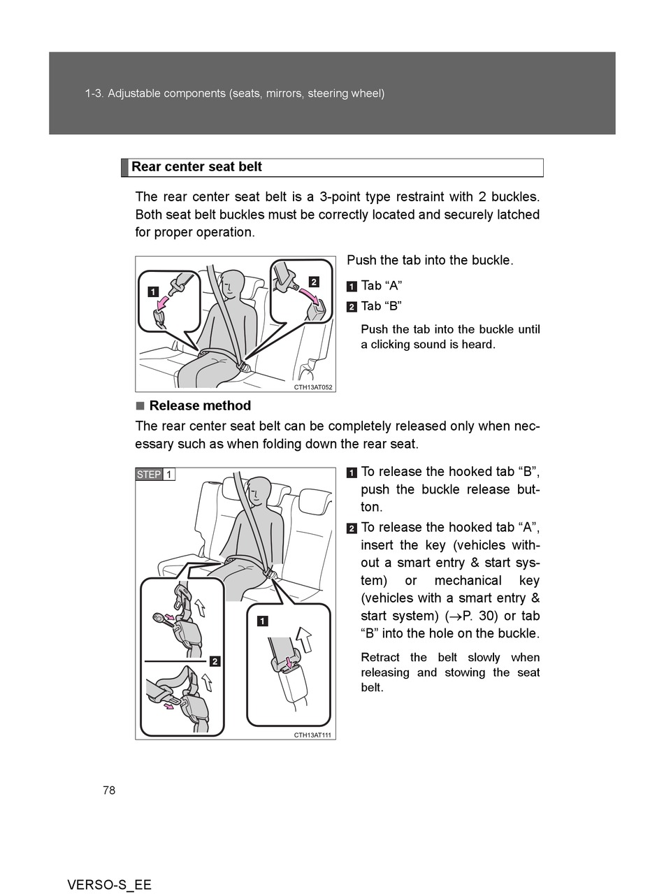 How To Replace Seat Belt Buckle Toyota Corolla Verso