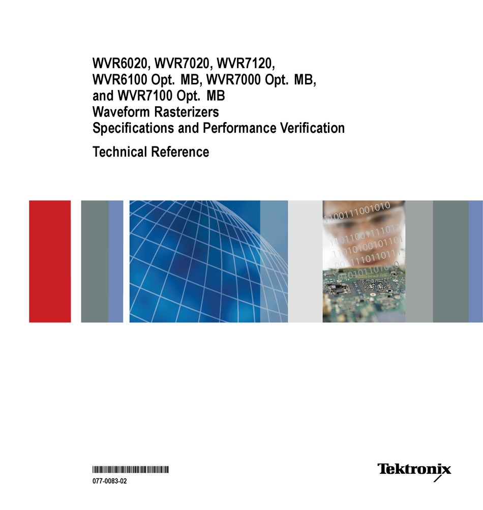 TEKTRONIX WVR6020 TECHNICAL REFERENCE Pdf Download | ManualsLib