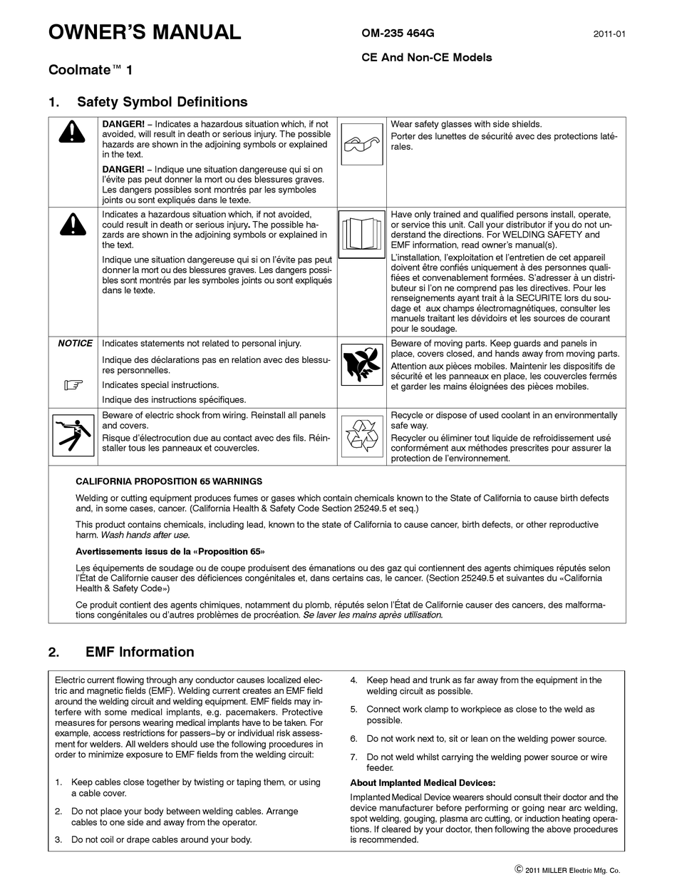 Miller Coolmate V3 User Manual