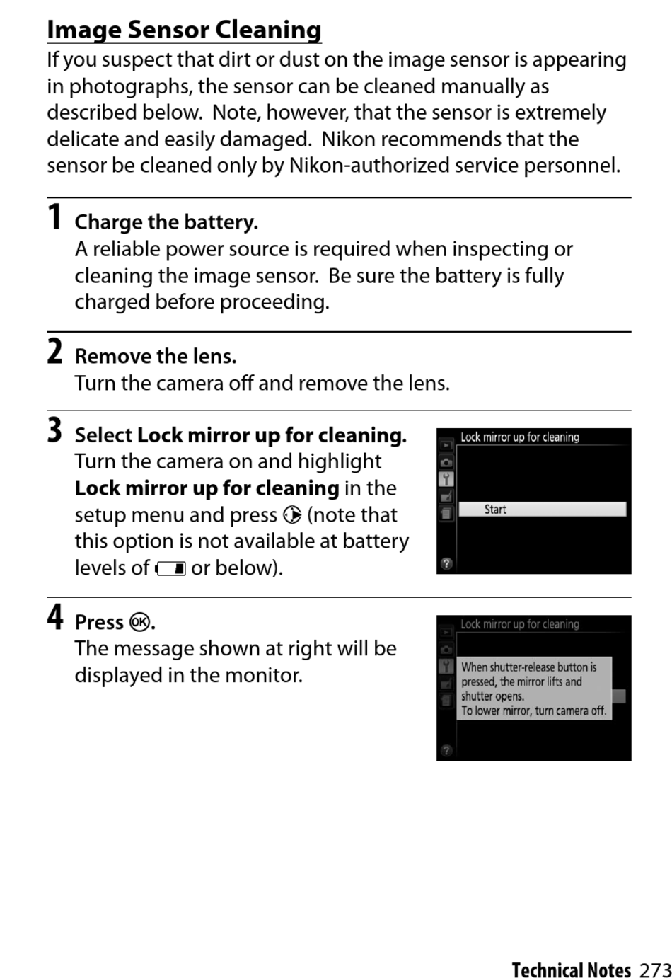 nikon d3400 sensor cleaning