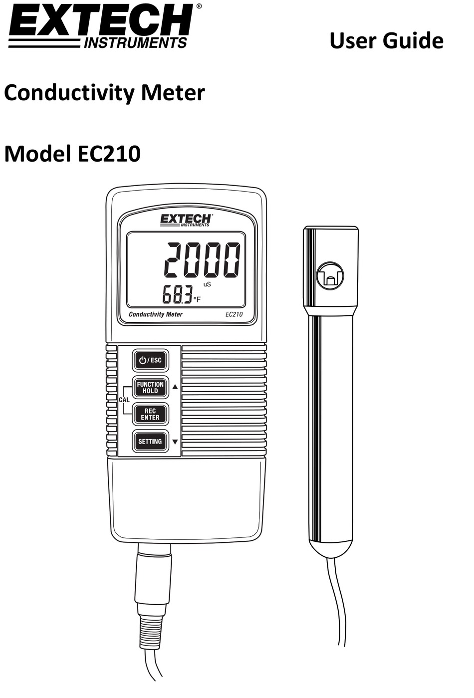 EXTECH INSTRUMENTS EC210 USER MANUAL Pdf Download | ManualsLib