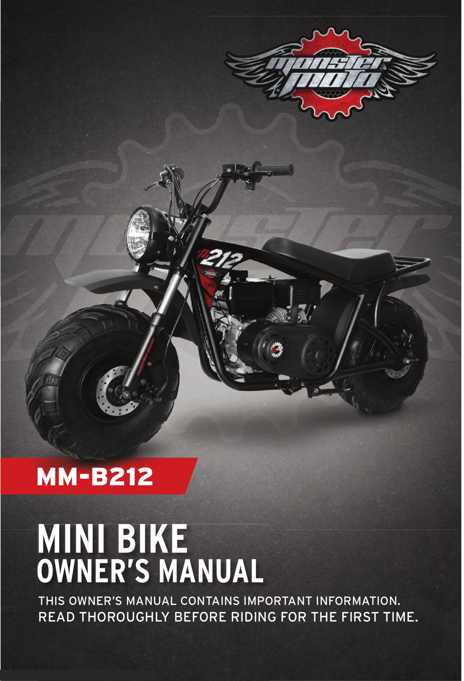 Monster Moto Mm B212 Owners Manual Pdf Download Manualslib