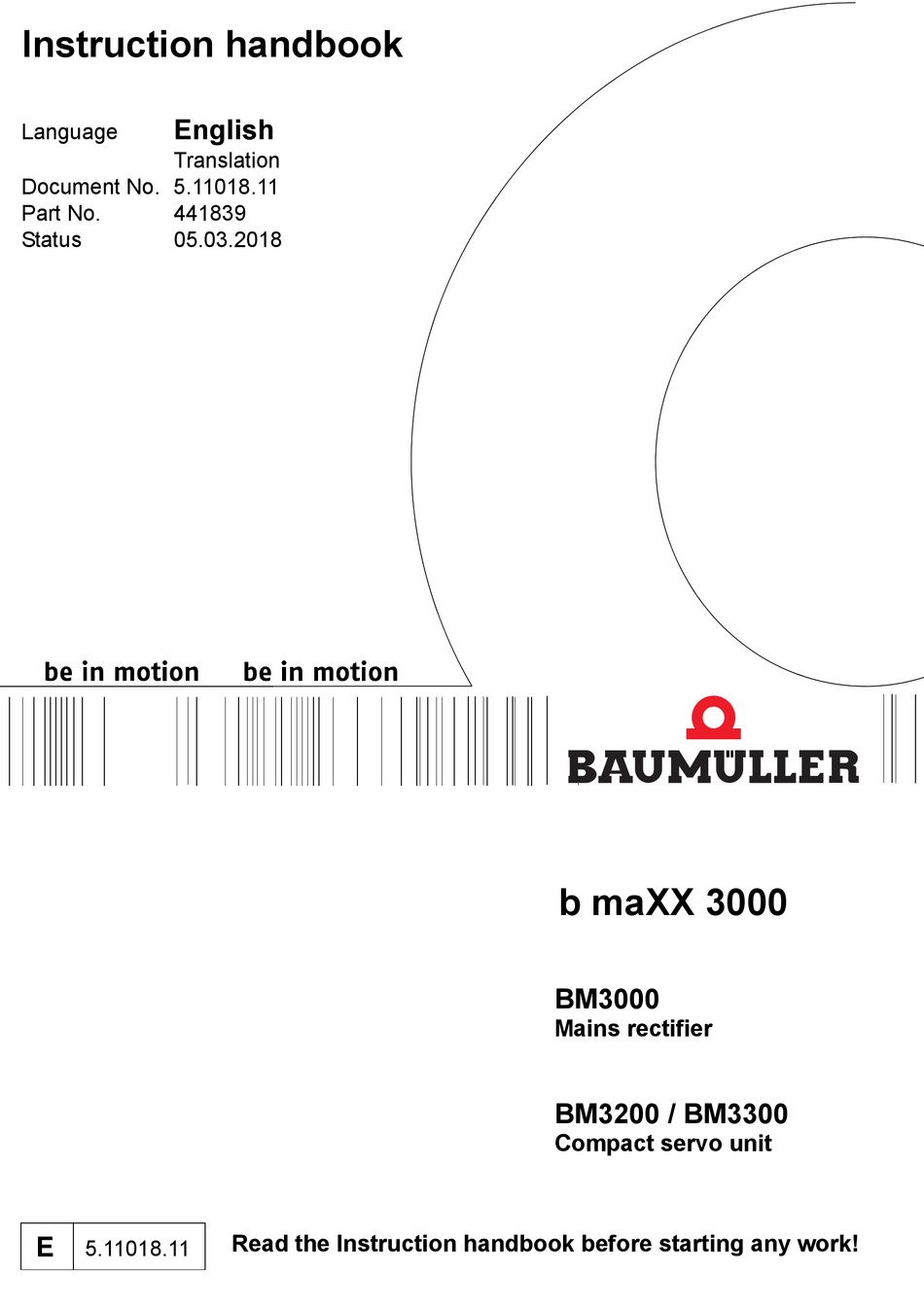 BAUMULLER B MAXX 3000 INSTRUCTION HANDBOOK MANUAL Pdf Download | ManualsLib