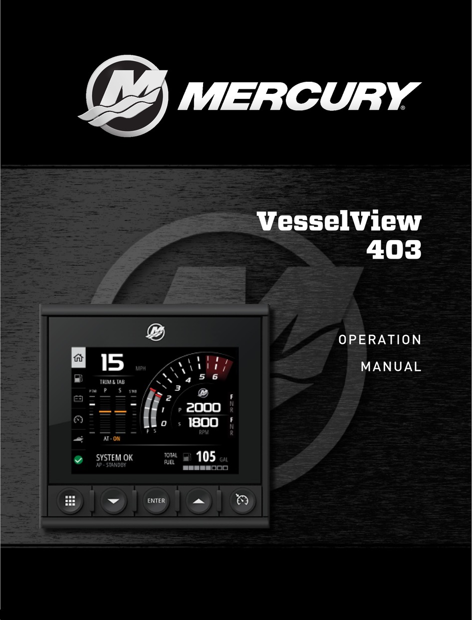 MERCURY VESSELVIEW 403 OPERATION MANUAL Pdf Download ManualsLib