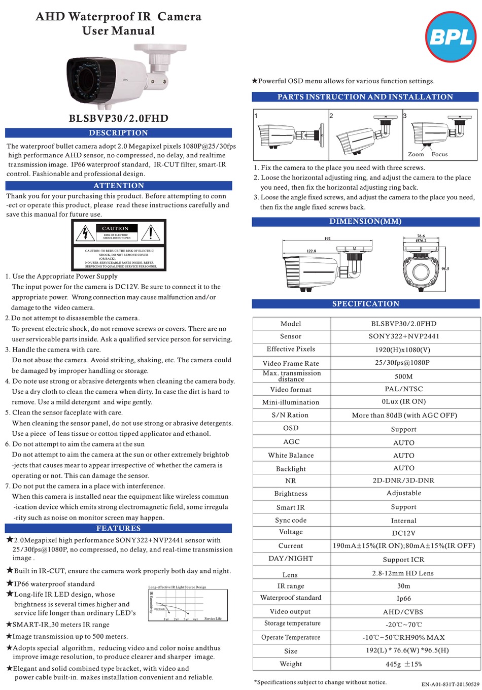 BPL BLSBVP30/2.0FHD USER MANUAL Pdf Download | ManualsLib