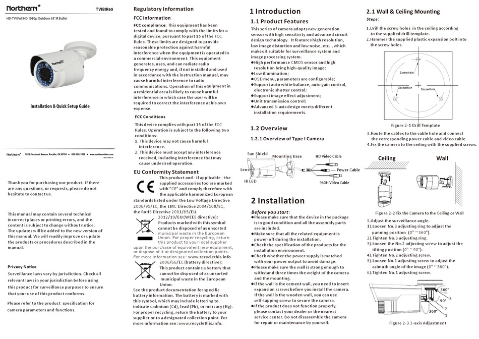 NOTHERN TVIBIR65 INSTALLATION & SETUP MANUAL Pdf Download | ManualsLib