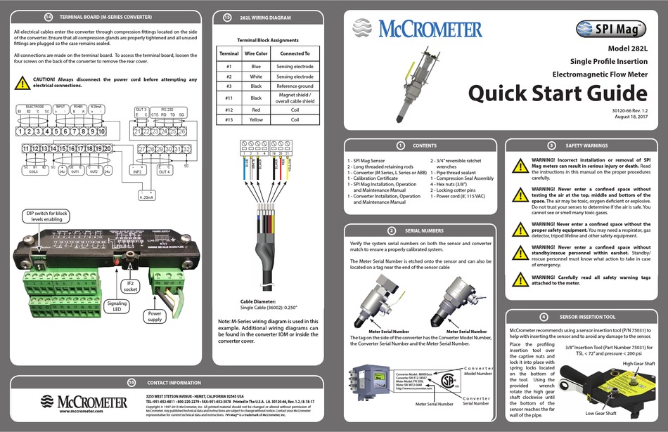 MCCROMETER SPI MAG 282L QUICK START MANUAL Pdf Download ManualsLib