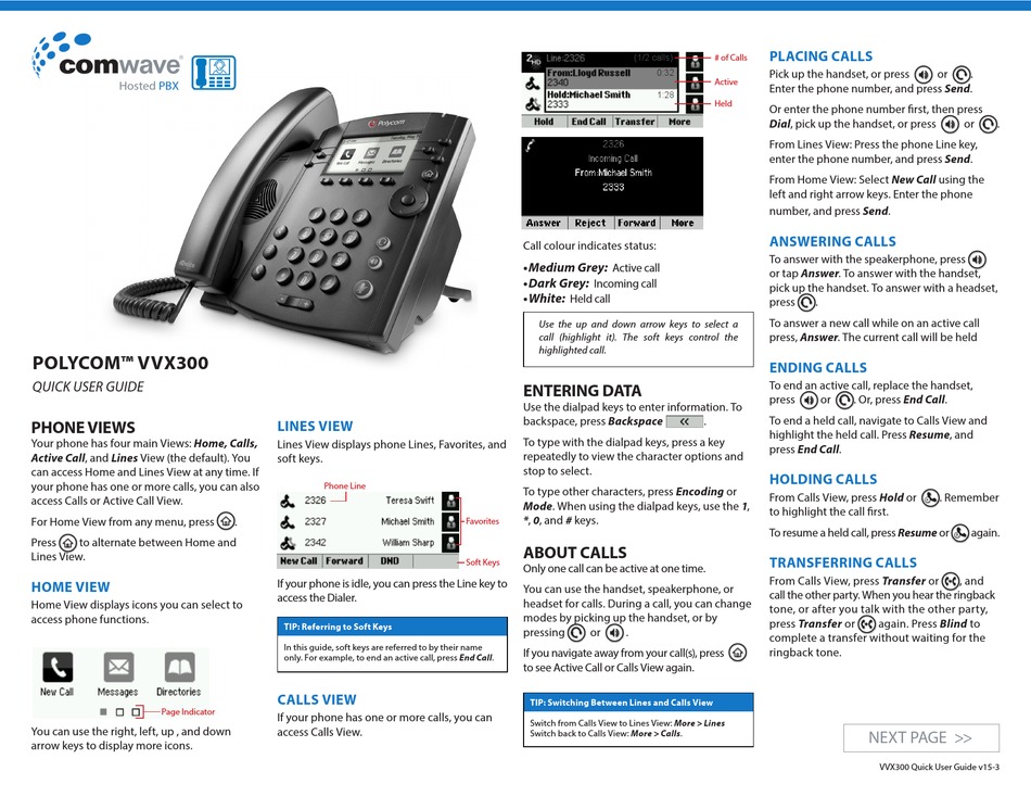 Polycom Vvx 250 Quick User Guide