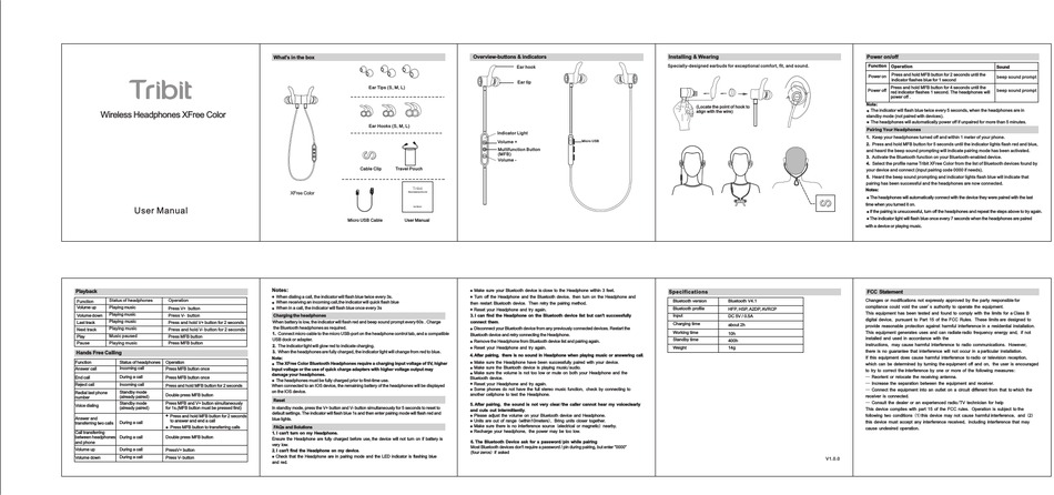 Billboard true wireless earbuds bb1834 online manual