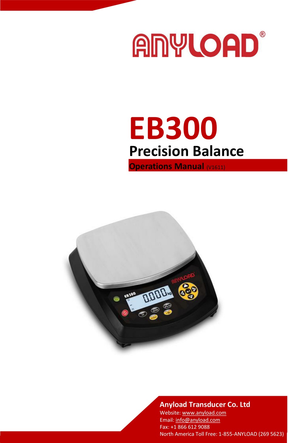 ANYLOAD EB300 OPERATION MANUAL Pdf Download ManualsLib
