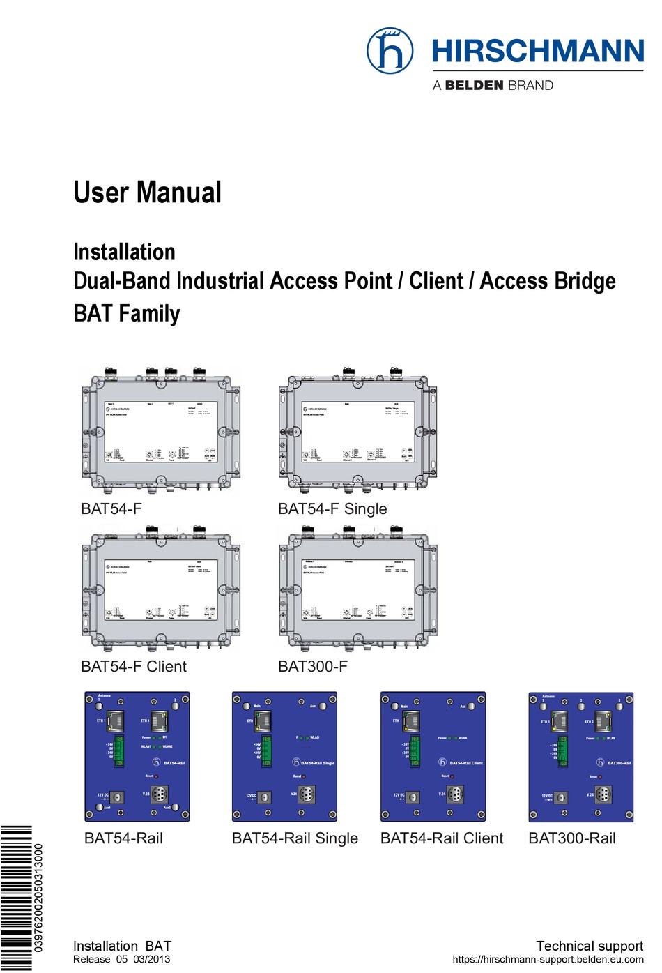 HIRSCHMANN BAT SERIES WIRELESS ACCESS POINT USER MANUAL ManualsLib