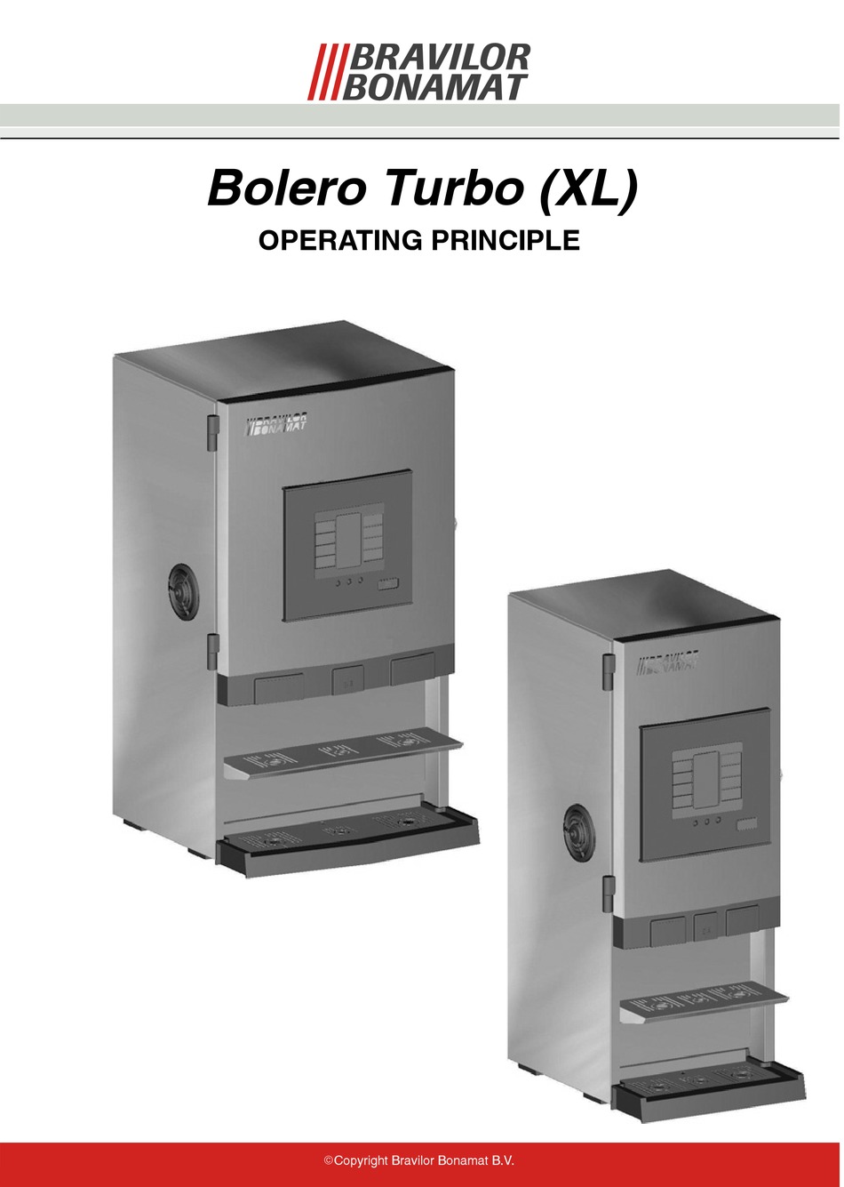 BRAVILOR BONAMAT BOLERO TURBO DISPENSER OPERATING PRINCIPLE | ManualsLib