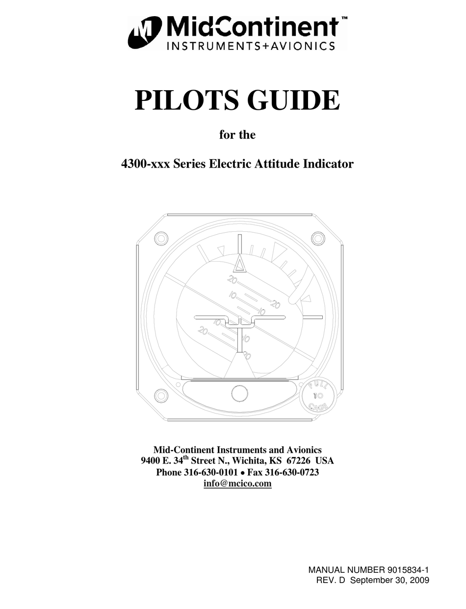 MIDCONTINENT 4300 SERIES GPS PILOT'S MANUAL | ManualsLib