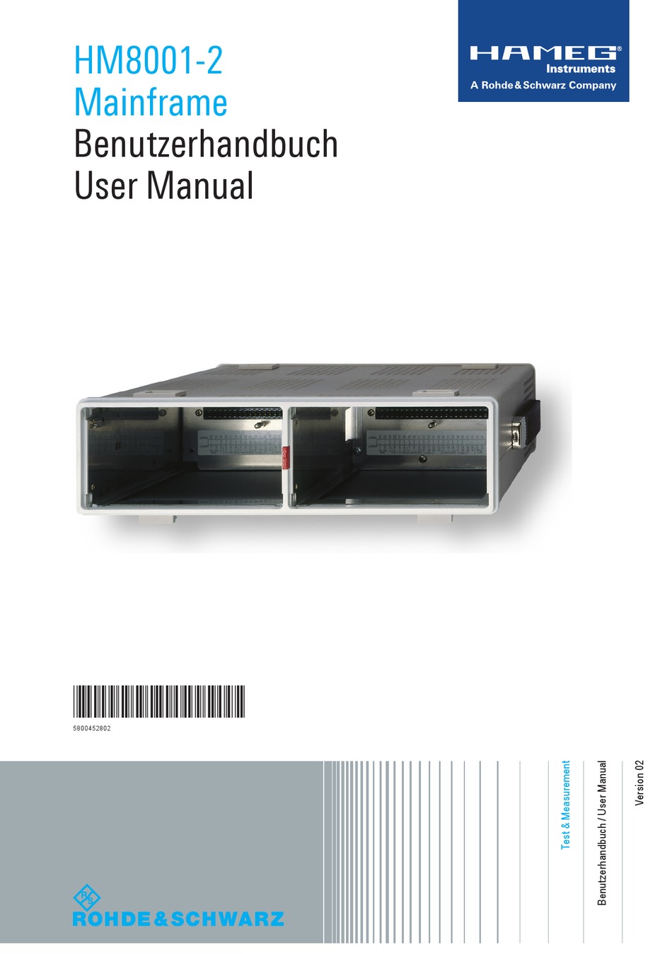 HAMEG HM8001-2 USER MANUAL Pdf Download | ManualsLib