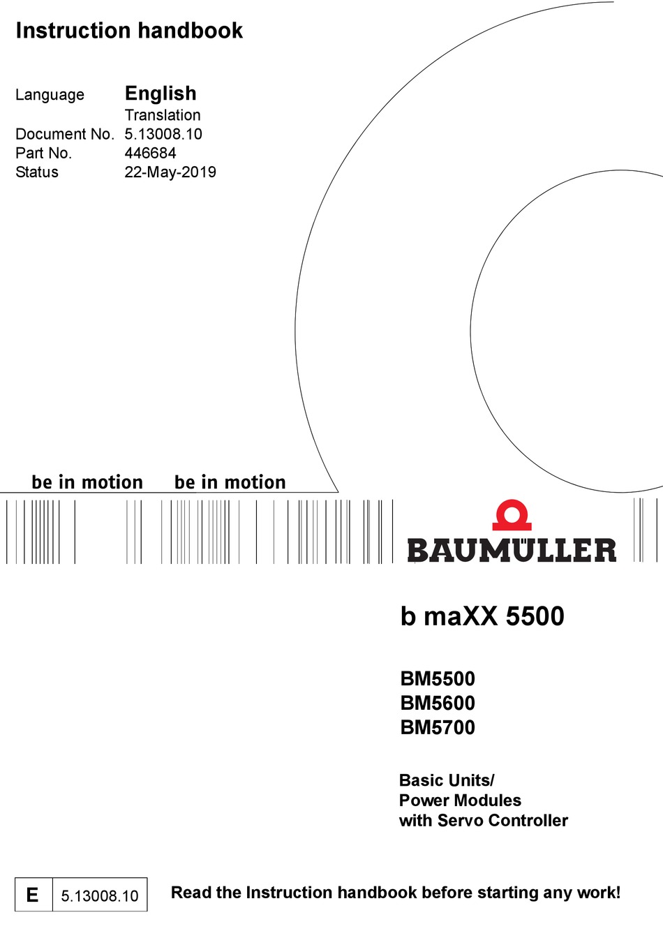 BAUMULLER B MAXX 5500 INSTRUCTION HANDBOOK MANUAL Pdf Download | ManualsLib