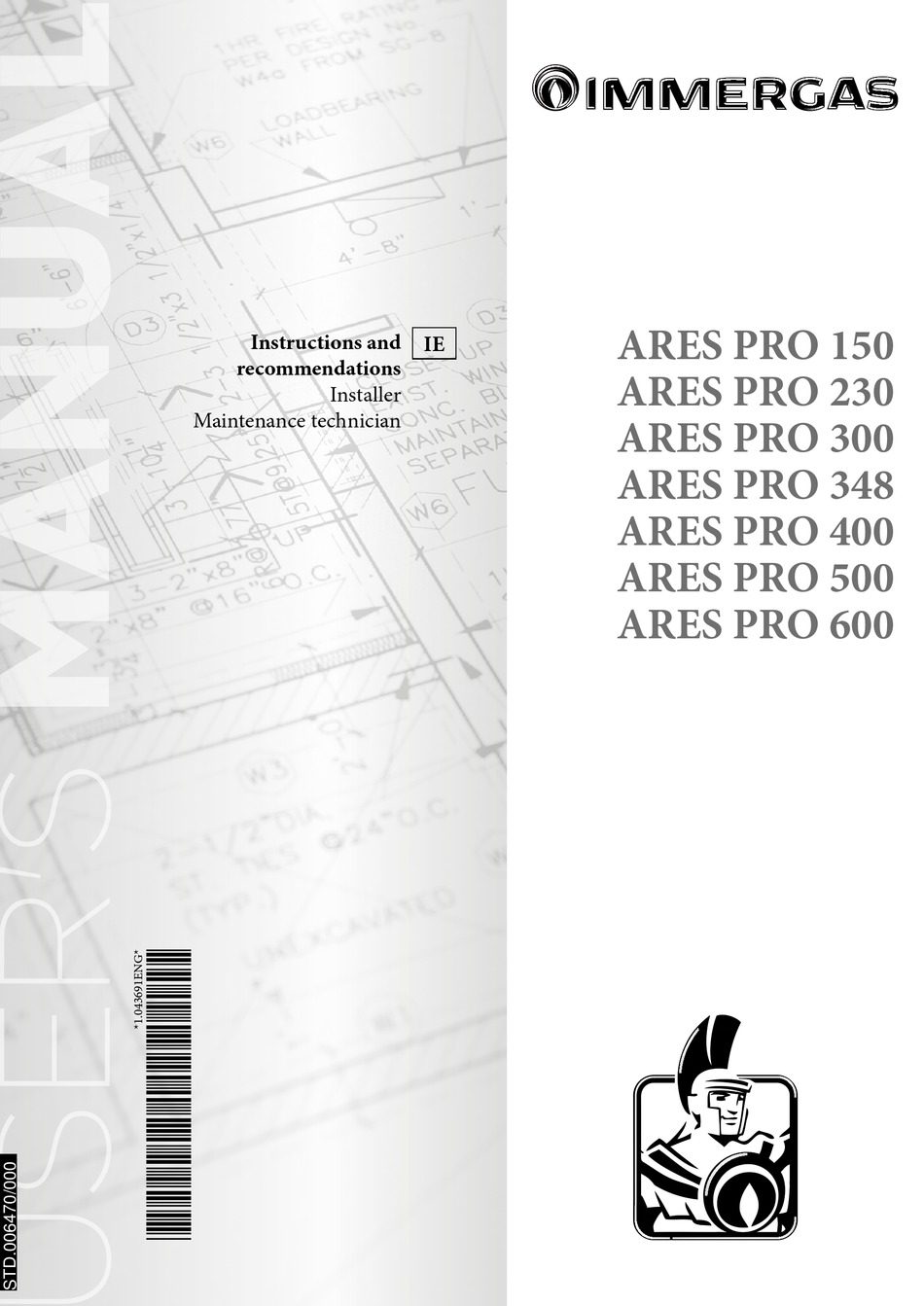 IMMERGAS ARES PRO 150 INSTRUCTIONS AND RECOMMENDATIONS Pdf Download .