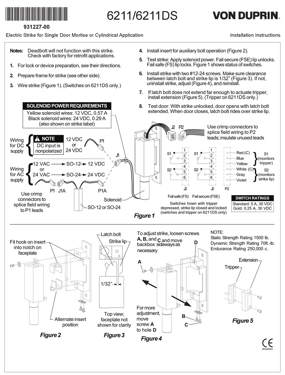 von-duprin-6211-installation-instructions-pdf-download-manualslib