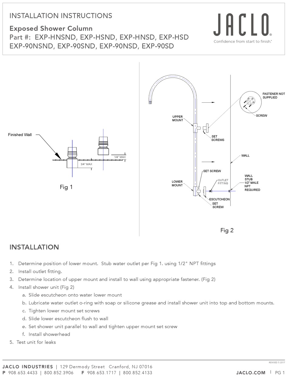 JACLO EXPHSND INSTALLATION INSTRUCTIONS Pdf Download ManualsLib