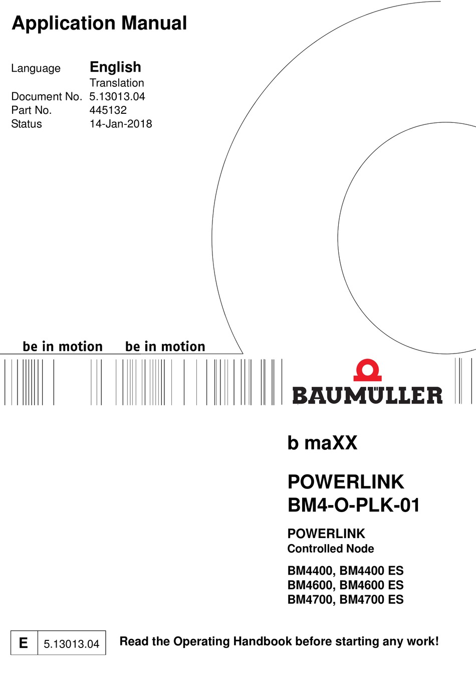 BAUMULLER B MAXX SERIES OPERATING HANDBOOK Pdf Download | ManuaLib