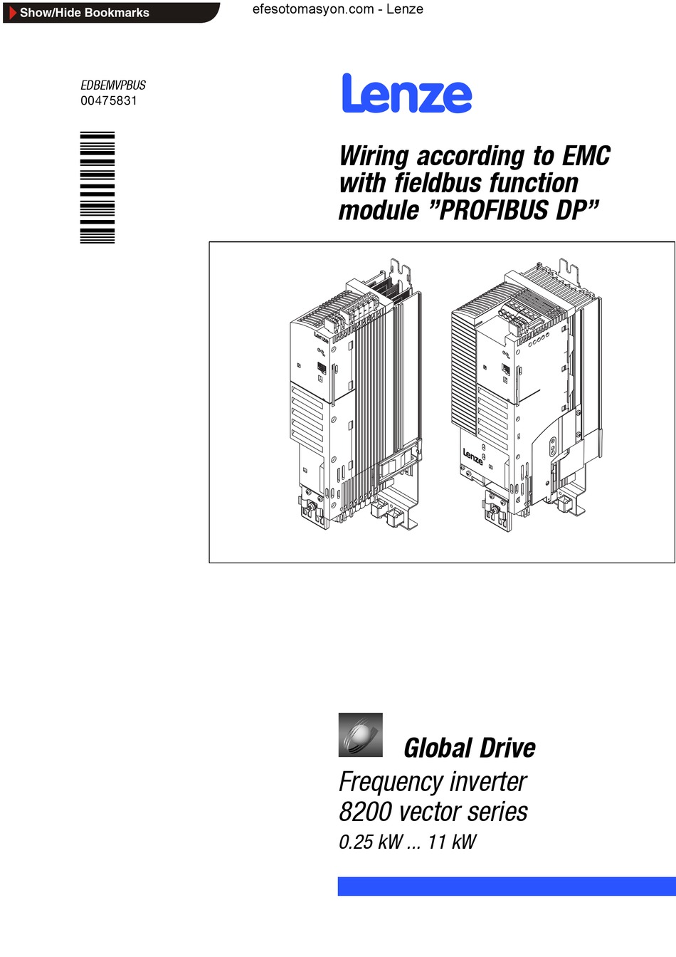 LENZE E82AF000P0CXXXXX3X1 SERIES MANUAL Pdf Download | ManualsLib