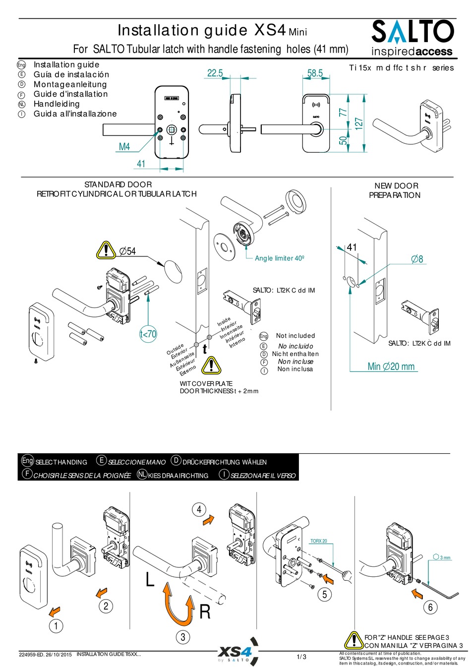 Salto Xs4mini Installation Manual Pdf Download 