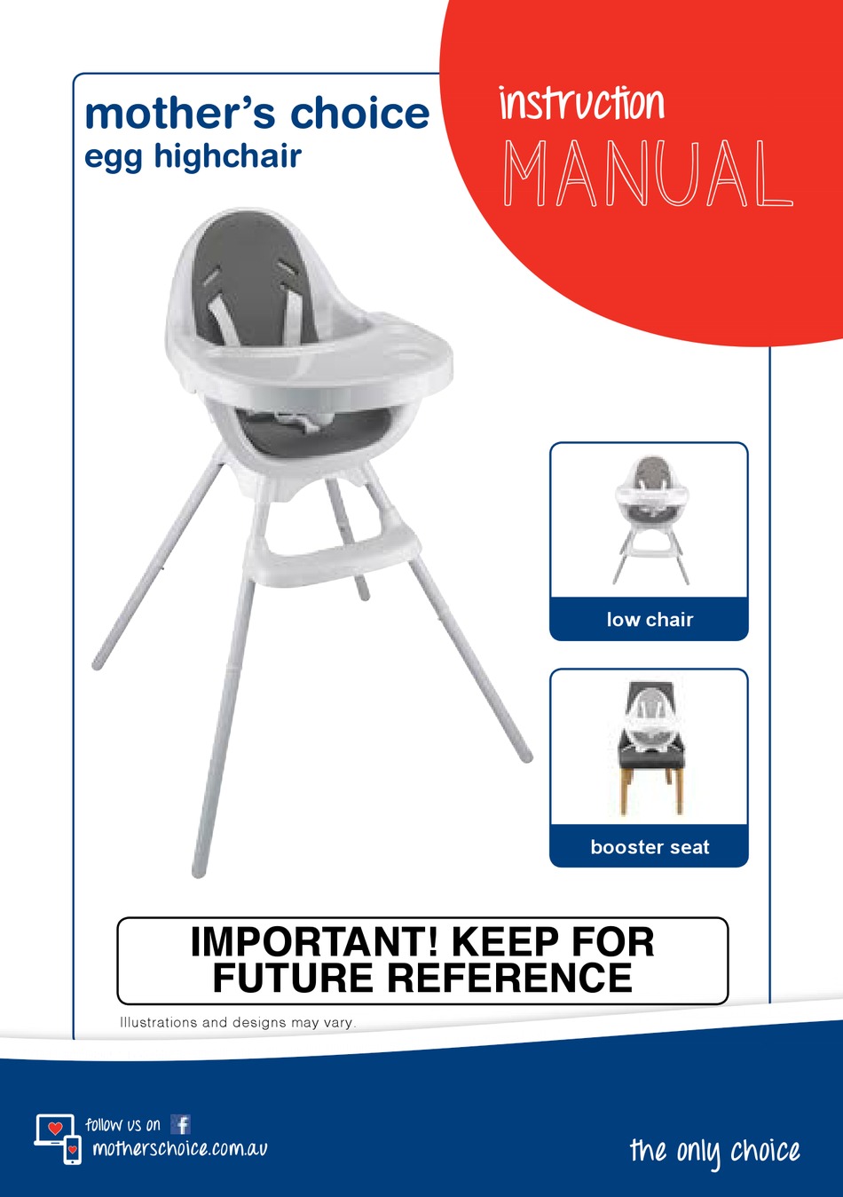 mothers choice egg high chair