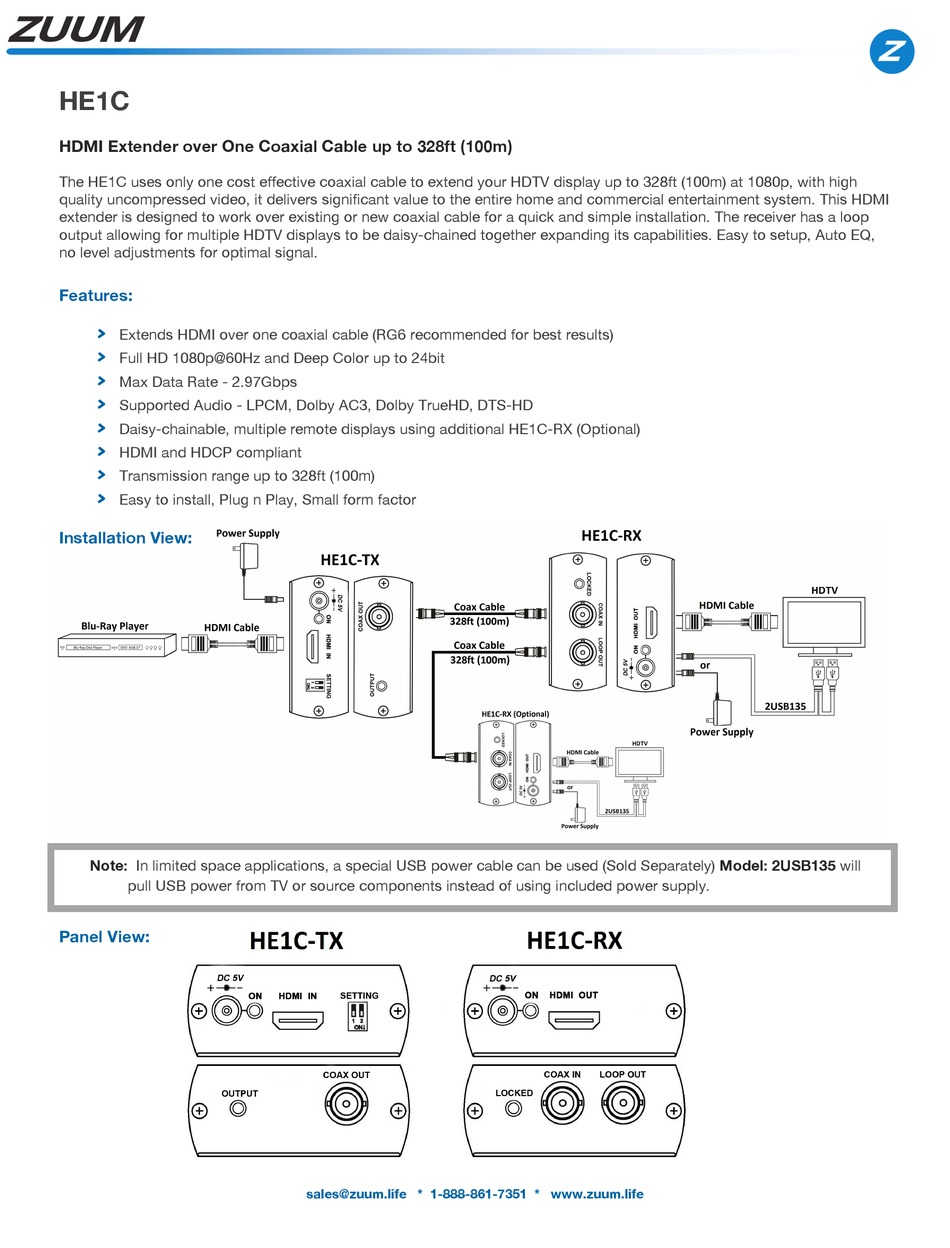 ZUUM HE1C QUICK MANUAL Pdf Download ManualsLib